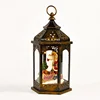 Battery operated table decor Light up Santa Sleigh figurine Christmas Antique plastic LED Lantern
