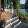 24 thick Outdoor Composite Flooring Anti-UV Hollow WPC Decking with certificates