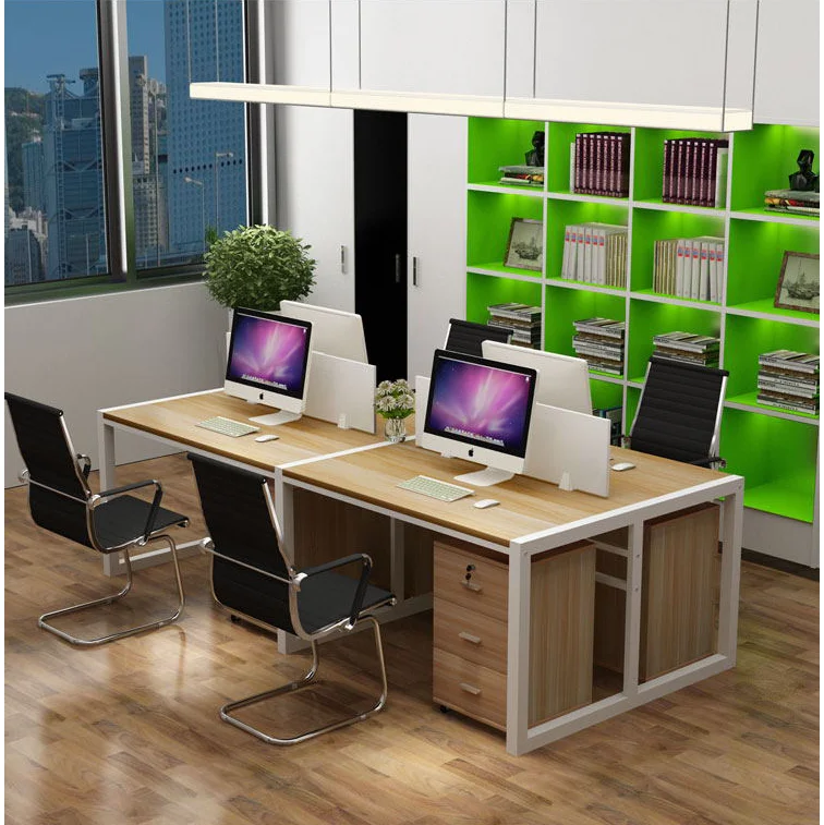 Modern minimalist stylish office furniture 2 4 6 seat work station
