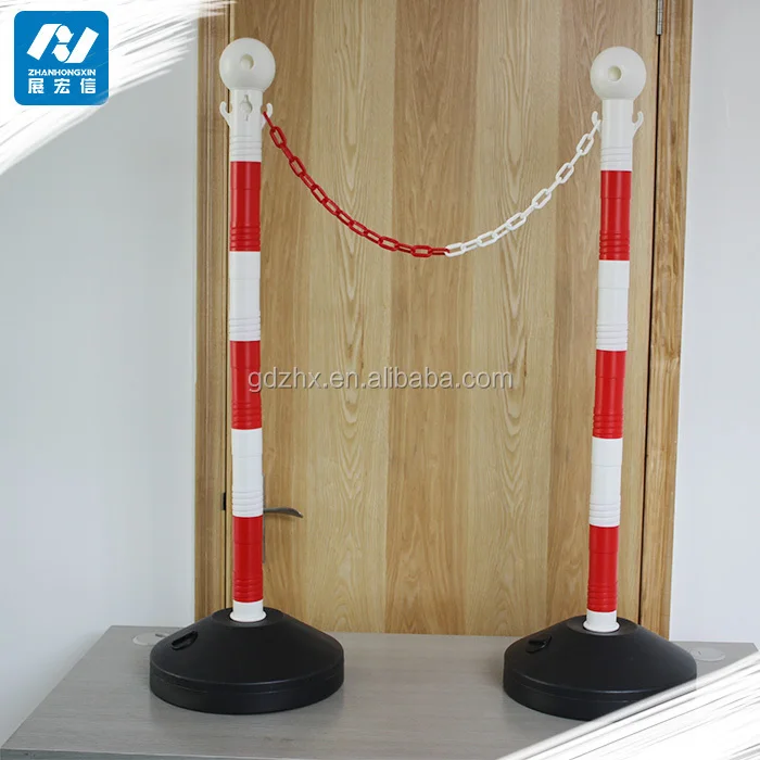 Plastic Safety Chain Barrier/'barricade With Colored Plastic Chain