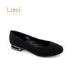 Simple design sponge ladies pumps women low heel dress shoes