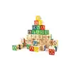 Printed Wooden Blocks Set Kids Toys Construction Building Tiles Blocks for Creativity Educational