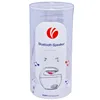 wanli brand custom electronic accessories clear printing PVC PP PET plastic round box