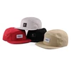 multi colour cotton woven label custom logo 5 panel hat cap