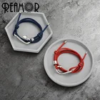 REAMOR 送料無料ステンレス鋼マルチリングジュエリー DIY 所見コード終了ビーズキャップ作るための材料