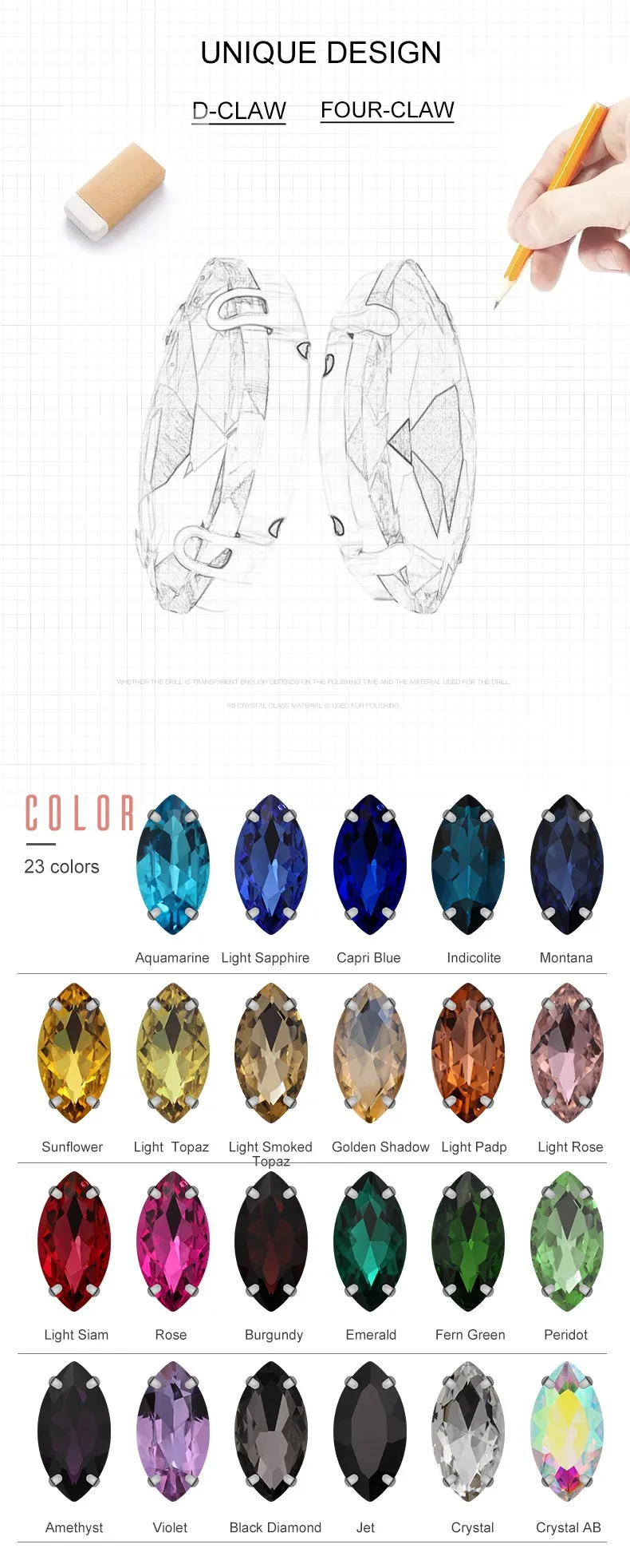 Navette Sew On Rhinestones Glass Stones For Jewelry Making Buy Glass