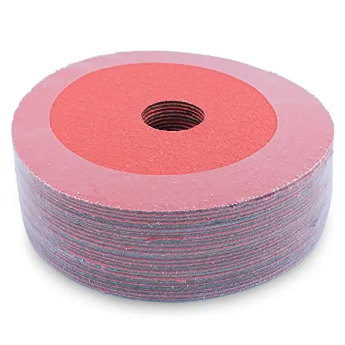50 Pack 5/" Black Hawk 24 Grit A//O Resin Fiber Disc Grinding /& Sanding Discs