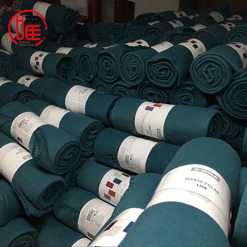 100 Polyester Rolled Promotional Cheap Fleece Blankets In Bulk Blanket