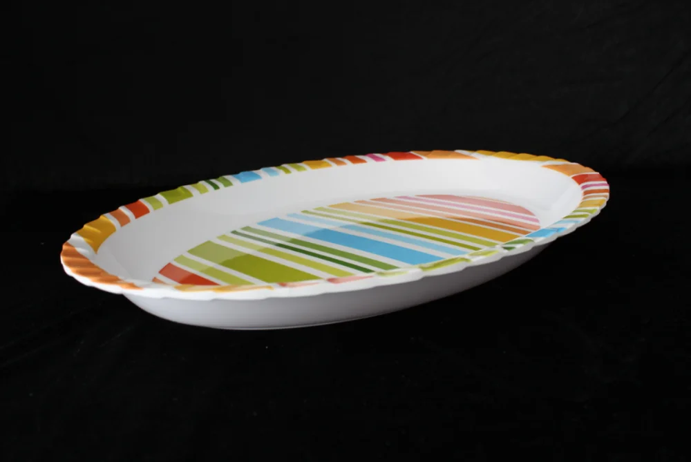 18.8inch melamine colorful plate