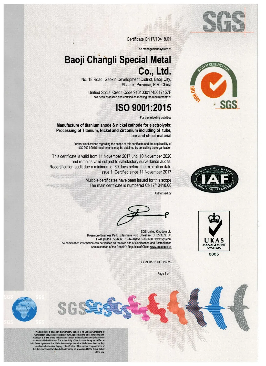 ISO 9001; 2015