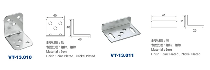 Small furniture frame corner bracket