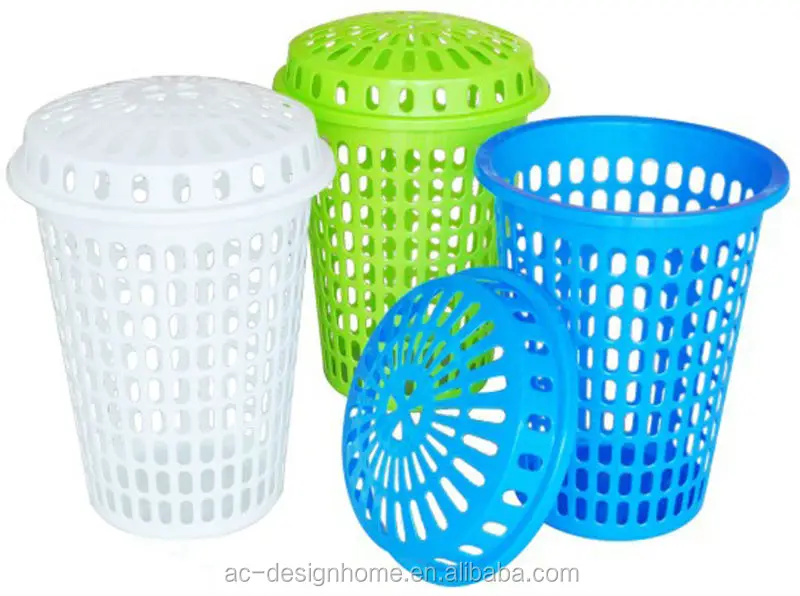 blue laundry basket
