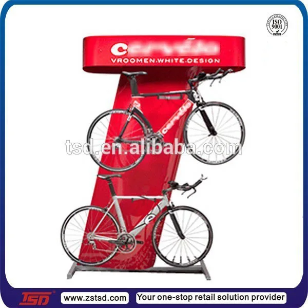 Sport Shop Pos Free Standing Metal Mountain Bike Bicycle Display Rack