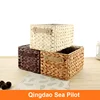 Handmade Home Two Side Handle Corn Rope Storage Baskets