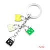 wholesale high quality polishing Zinc Alloy enamel key chain for key