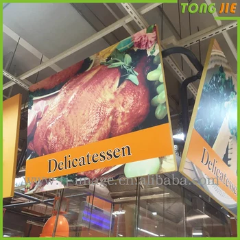 Custom Vertical Fabric Hanging Banners Hanging Flag Poster Banner