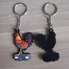custom southernmost rooster key west 3d sfot pvc keychains