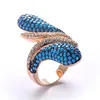 Custom Simple Design Zircon Inlay Engagement Ring