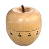 Wooden Material Apple Shape Mechanical Kitchen Timer Countdown