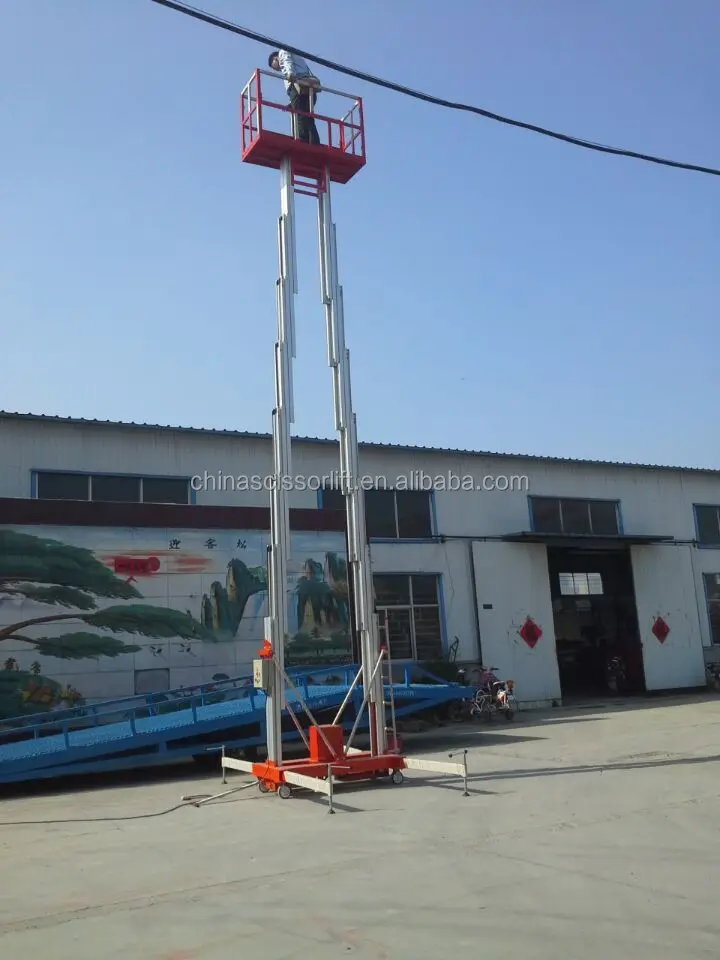 8m Portable Vertical Aluminium Platform Ladder,Electric Ladder Lift