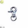 Nickle color spring clip dog snap hooks small metal swivel trigger hook