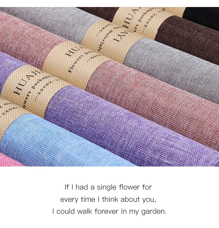 Online Wholesale Korean Jute Fabric Floral Mesh 48cm*5y Roll Flower