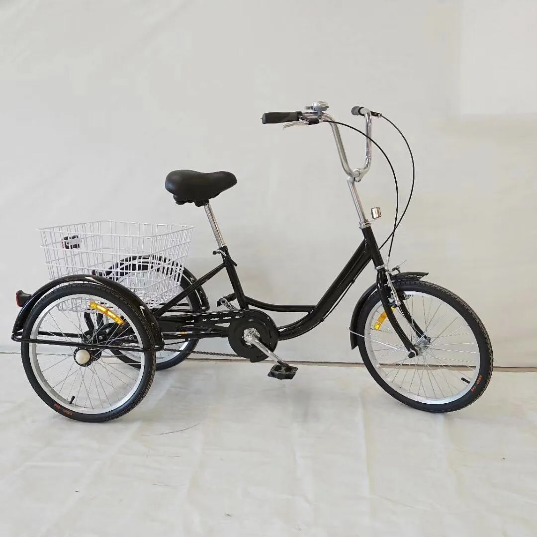 Gas Powered Adult Tricycle With Rear Cargo Bike For Shopping,Two Seats 