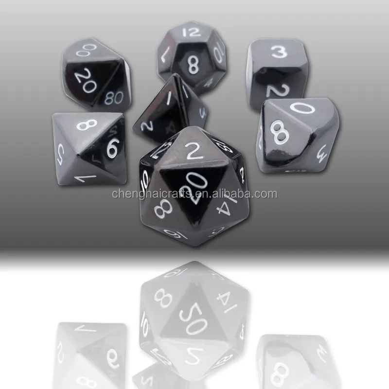 Custom Bulk Production Laser Engraved Metal Dice Set For Game Buy