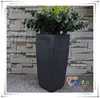 High quality polyresin square tall garden line planters