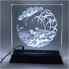 trapezoidal trophy base LED light CE&UL&FCC adapter powered PC/ABS LED light base