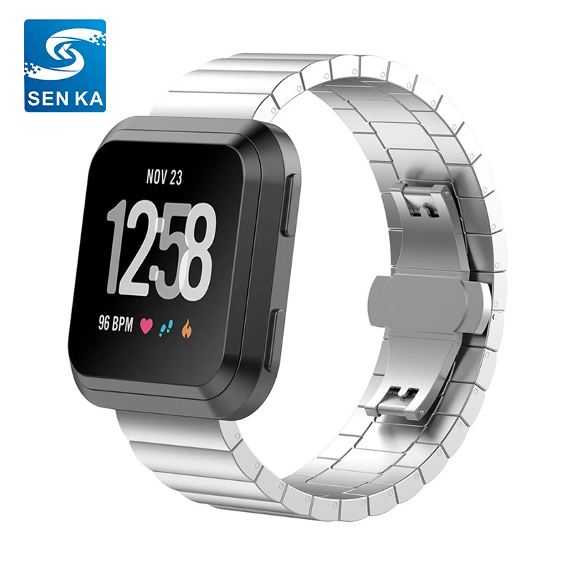 fitbit versa band metal