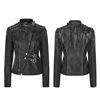OY-902 PUNK RAVE Wholesale fashion Clothing Manufacturer Punk Pattern PU Leather Jacket for lady