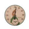12 inch garden outdoor resin wall clock with bird design