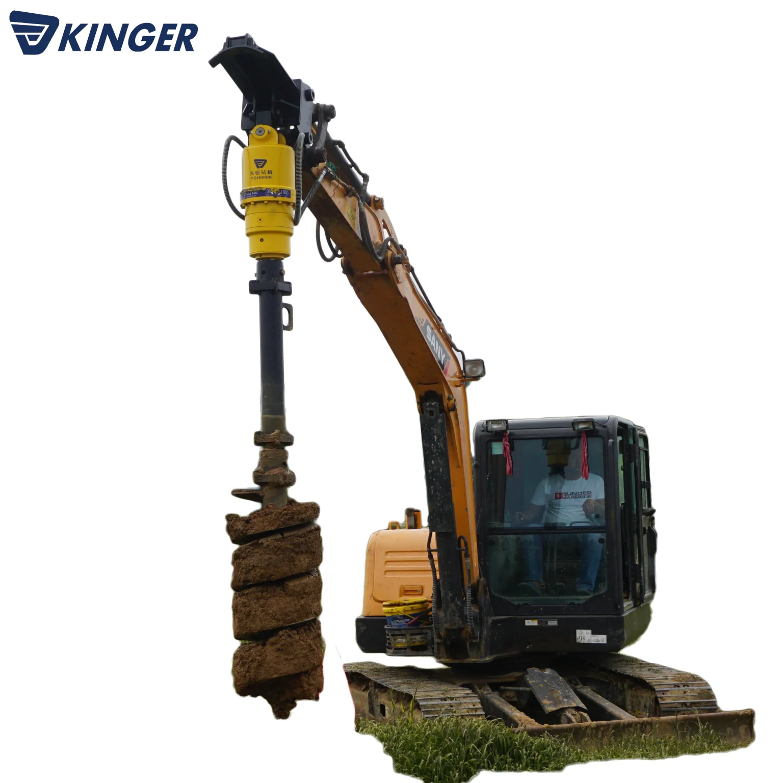 Earth Auger Drilling Machine Excavator Attachments Hydraulic Earth Drill For Excavator Buy