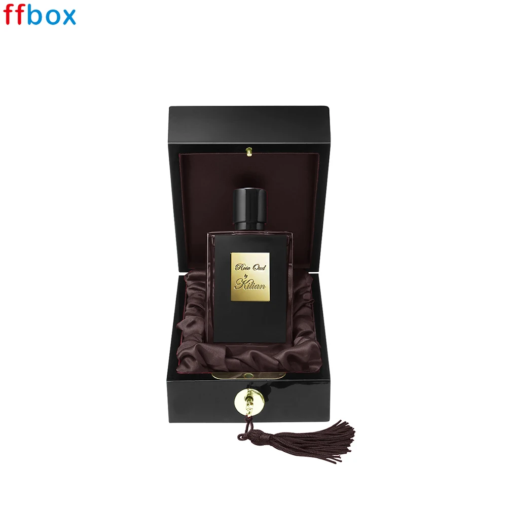 Manufacturer Custom Metal Lid Luxury Perfume Packaging Wood Gift Box ...