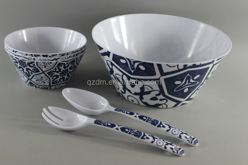 Western style 7 Pcs Melamine Salad Bowl set