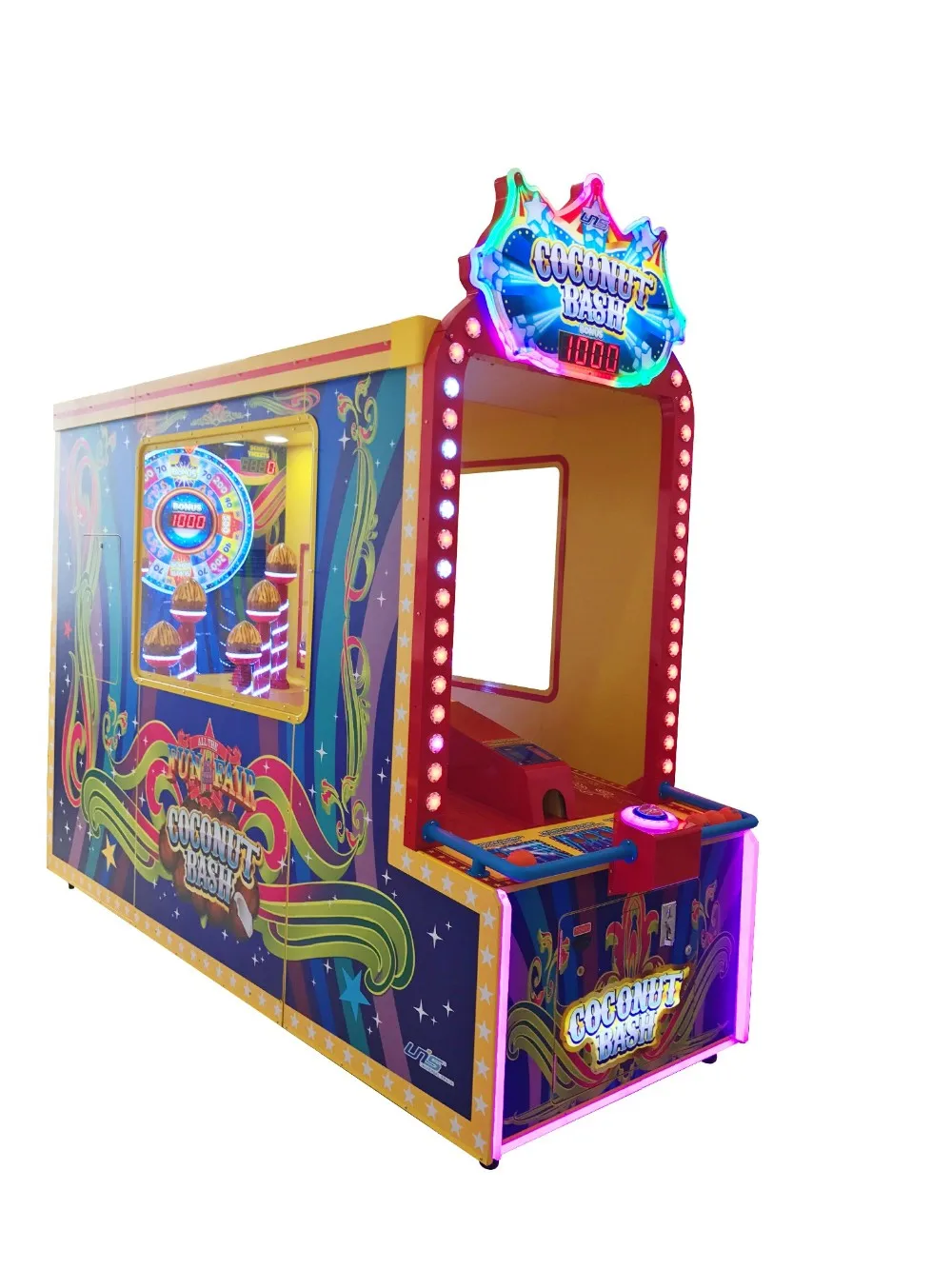 UNIS COCONUT BASH arcade game indoor redemption game throw ball game