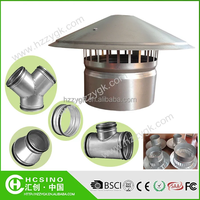Roof Vent Cap Rainproof Roof Cowl For Kitchen Smoke Exhaust Ventilator