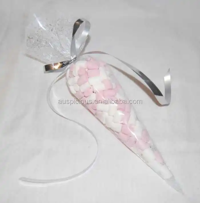Transparent Clear Cone Shape Candy Bag Triangle Bopp Bag Buy Transparent Clear Cone Shape