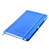 Embossed Debossed Logo Custom A5 PU Leather Notebook with pen