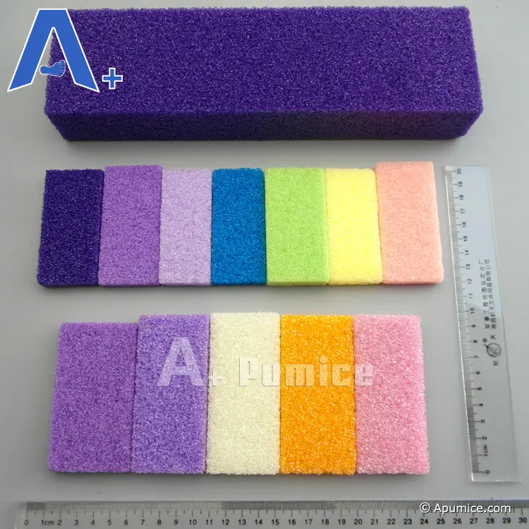 Foot Care Product Disposable Pumice Sponges Block Purple Pedicure