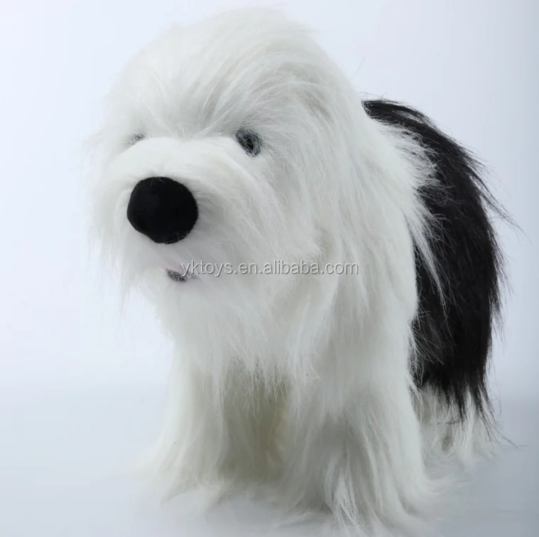 white long fur dog