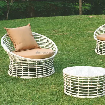 White Thick Cane Comfortable Wedding Garden Rattan Chair Buy