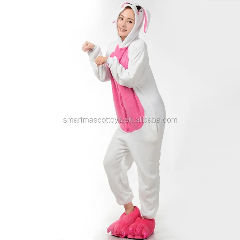 Comfortable plus size rabbit pajamas onesie In Various Designs 