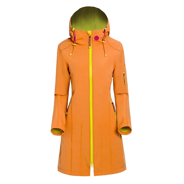 ladies orange raincoat