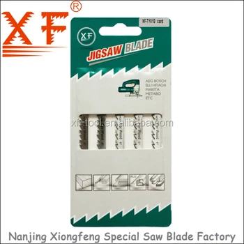 5pcs Hcs Jig Saw Blade Tool Set Xf T101d Card Buy T101d Jig