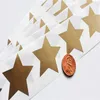 Custom Adhesive Star Shape Scratch Off Label Colorful Sticker Printing