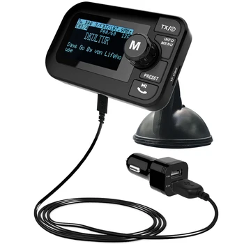 dab bluetooth transmitter radio fm hands amplifier receiver larger