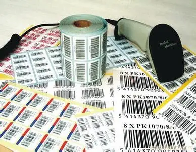 Printing label paper roll paper PET sticker variable color qr code printing.