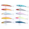 10pcs Durable ABS Plastic Fishing Lures With Treble Sharp Hooks Crankbait Lures